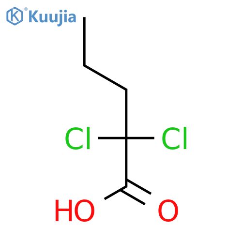 2,2-Dichloropentanoic acid structure