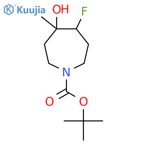 Tert-Butyl 5-fluoro-4-hydroxy-4-methylazepane-1-carboxylate structure