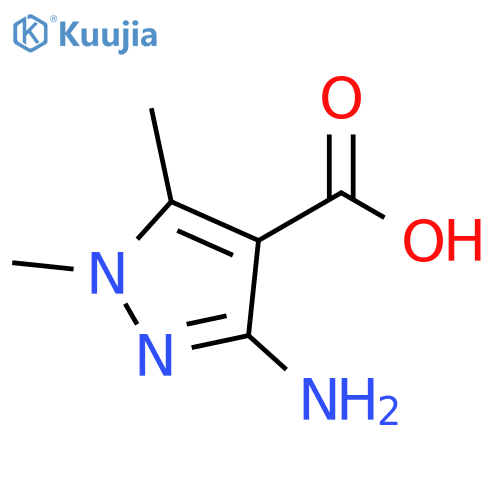 1H-Pyrazole-4-carboxylic acid, 3-amino-1,5-dimethyl- structure