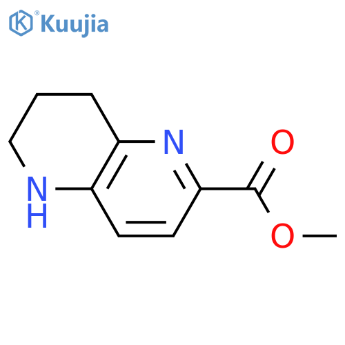 methyl 5,6,7,8-tetrahydro-1,5-naphthyridine-2-carboxylate structure