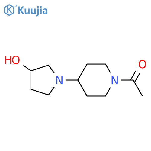 1-[4-(3-hydroxypyrrolidin-1-yl)piperidin-1-yl]ethan-1-one structure