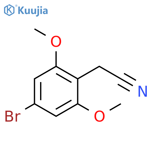 Benzeneacetonitrile, 4-bromo-2,6-dimethoxy- structure
