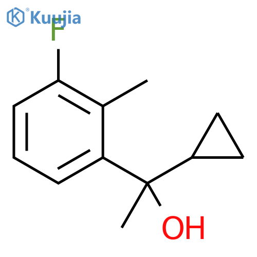 Benzenemethanol, α-cyclopropyl-3-fluoro-α,2-dimethyl- structure