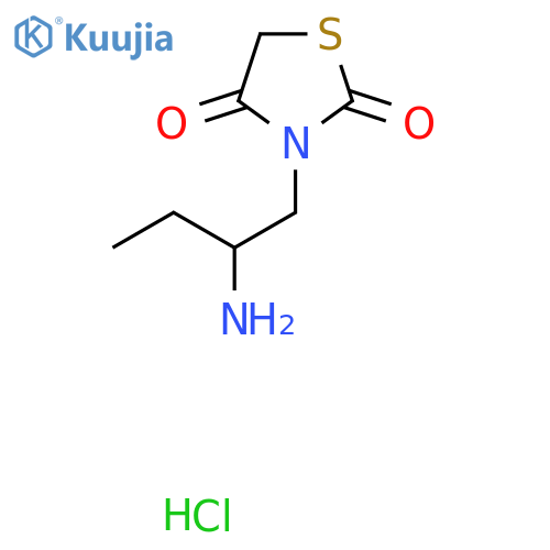3-(2-Aminobutyl)thiazolidine-2,4-dione hydrochloride structure