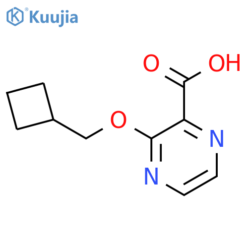 3-(Cyclobutylmethoxy)pyrazine-2-carboxylic acid structure