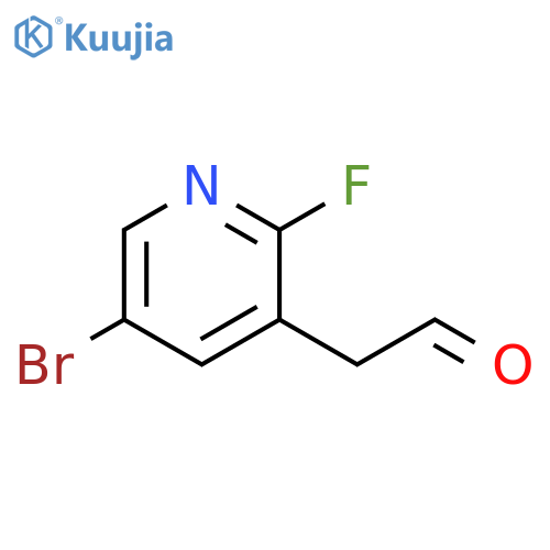 3-Pyridineacetaldehyde, 5-bromo-2-fluoro- structure