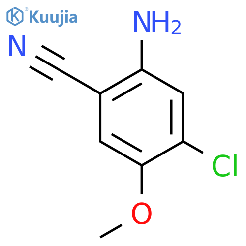 2-Amino-4-chloro-5-methoxybenzonitrile structure