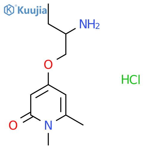 4-(2-Aminobutoxy)-1,6-dimethylpyridin-2(1H)-one hydrochloride structure