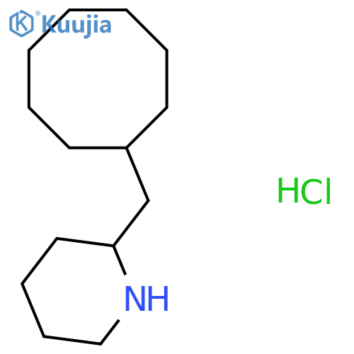 2-(Cyclooctylmethyl)piperidine hydrochloride structure