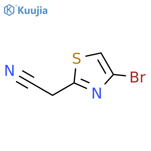 2-(4-bromothiazol-2-yl)acetonitrile structure