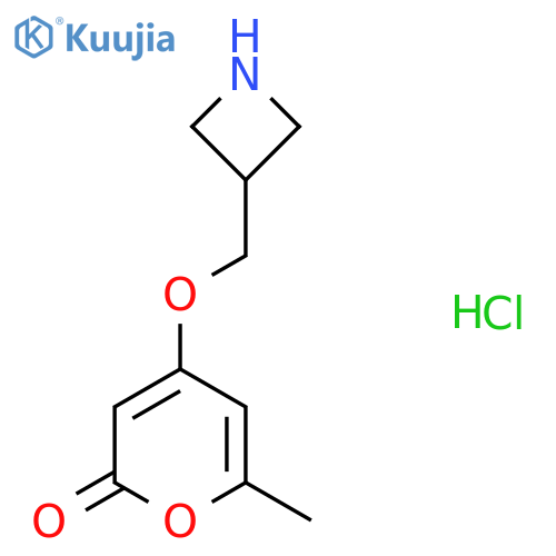 4-[(azetidin-3-yl)methoxy]-6-methyl-2H-pyran-2-one hydrochloride structure