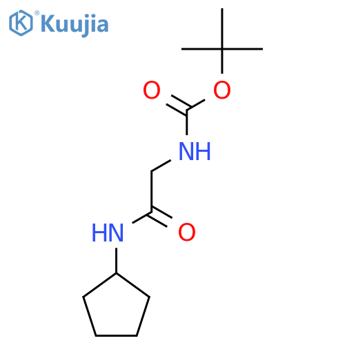 tert-Butyl 2-(cyclopentylamino)-2-oxoethylcarbamate structure