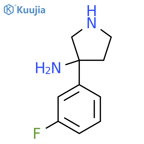 3-(3-Fluorophenyl)pyrrolidin-3-amine structure
