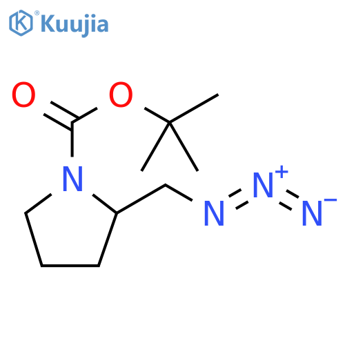 tert-Butyl 2-(azidomethyl)pyrrolidine-1-carboxylate structure