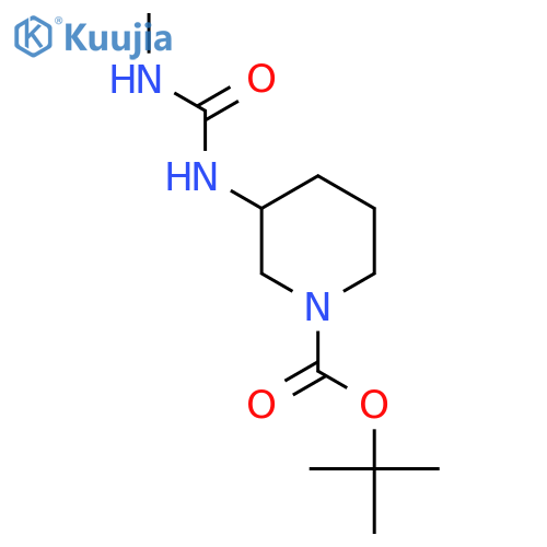 Tert-butyl 3-[(methylcarbamoyl)amino]piperidine-1-carboxylate structure