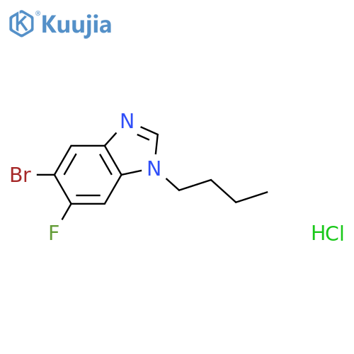5-Bromo-1-butyl-6-fluoro-1H-benzimidazole Hydrochloride structure
