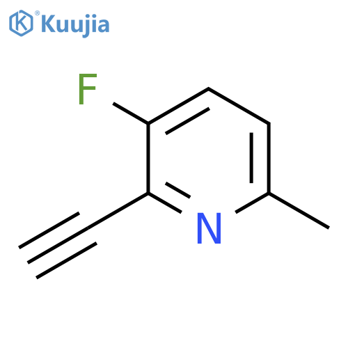 2-ethynyl-3-fluoro-6-methylpyridine structure