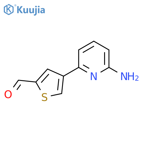 4-(6-Aminopyridin-2-yl)thiophene-2-carbaldehyde structure