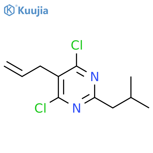 4,6-Dichloro-2-(2-methylpropyl)-5-(prop-2-en-1-yl)pyrimidine structure