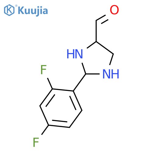 2-(2,4-Difluorophenyl)-4-imidazolidinecarbaldehyde structure