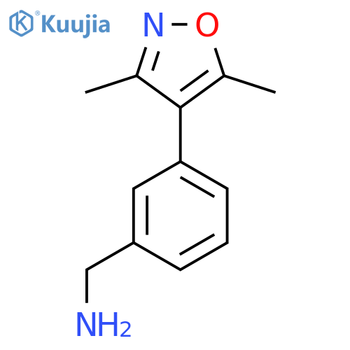[3-(Dimethyl-1,2-oxazol-4-yl)phenyl]methanamine structure