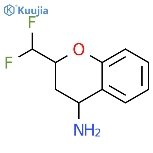 2H-1-Benzopyran-4-amine, 2-(difluoromethyl)-3,4-dihydro- structure