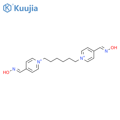 Pyridinium, 1,1'-(1,6-hexanediyl)bis[4-[(hydroxyimino)methyl]- structure
