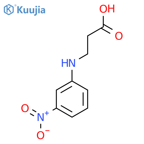 3-((3-Nitrophenyl)amino)propanoic acid structure