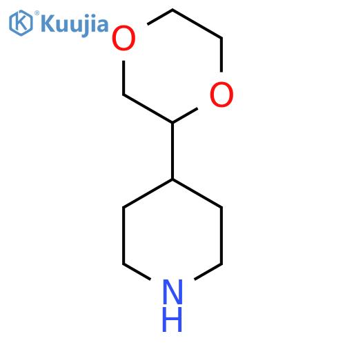 4-(1,4-dioxan-2-yl)piperidine structure