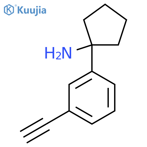 1-(3-Ethynylphenyl)cyclopentan-1-amine structure