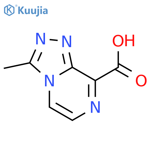 3-methyl-[1,2,4]triazolo[4,3-a]pyrazine-8-carboxylic acid hydrochloride structure