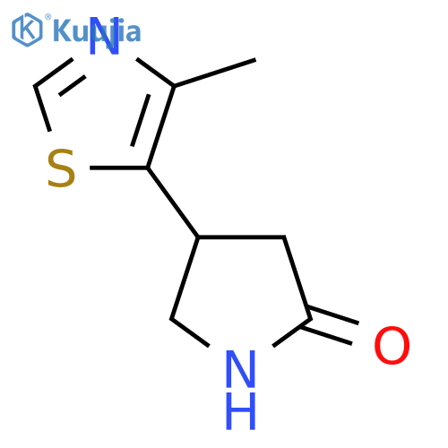 4-(4-Methyl-1,3-thiazol-5-yl)pyrrolidin-2-one structure