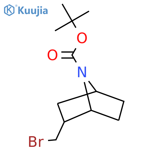 Tert-butyl 2-(bromomethyl)-7-azabicyclo[2.2.1]heptane-7-carboxylate, endo structure