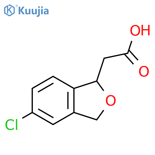 2-(5-Chloro-1,3-dihydro-2-benzofuran-1-yl)acetic acid structure