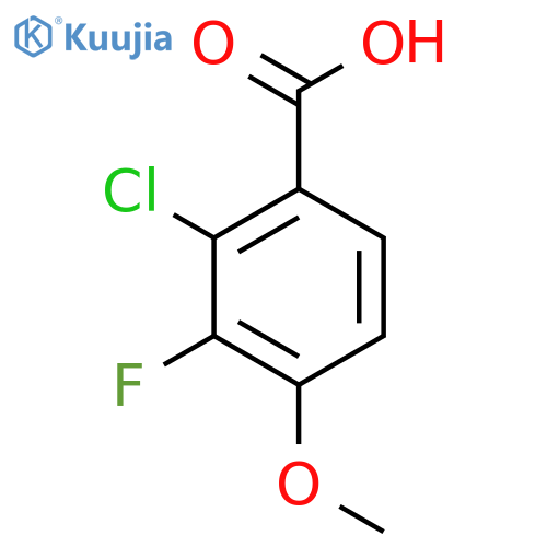 2-Chloro-3-fluoro-4-methoxybenzoic acid structure
