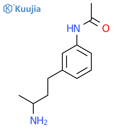 N-[3-(3-aminobutyl)phenyl]acetamide structure