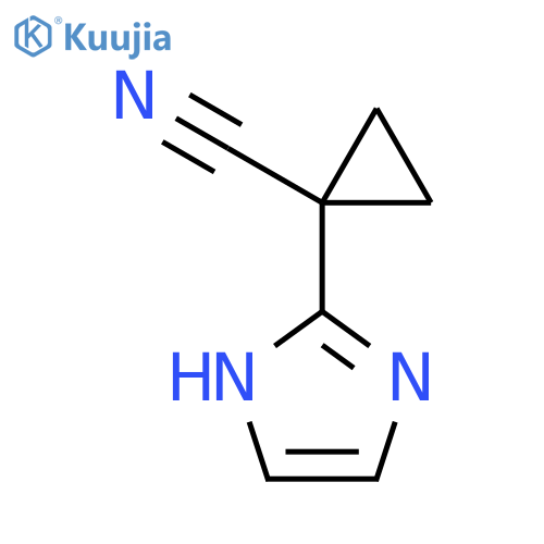 1-(1H-imidazol-2-yl)cyclopropane-1-carbonitrile structure