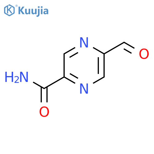 5-Formylpyrazine-2-carboxamide structure