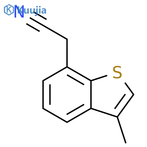 2-(3-methyl-1-benzothiophen-7-yl)acetonitrile structure