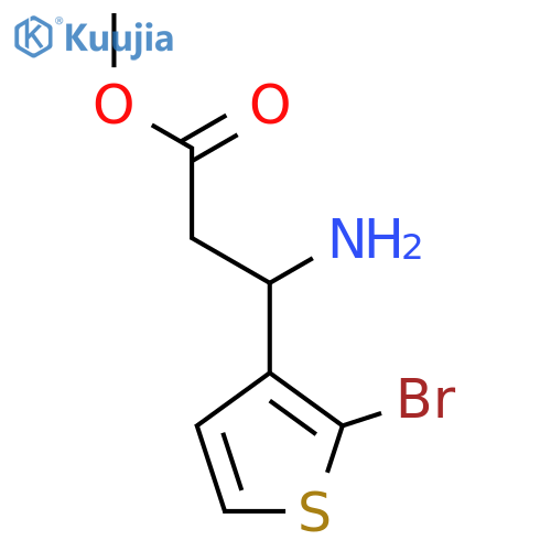 Methyl 3-amino-3-(2-bromothiophen-3-yl)propanoate structure