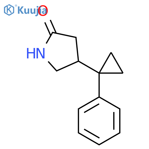 4-(1-Phenylcyclopropyl)pyrrolidin-2-one structure