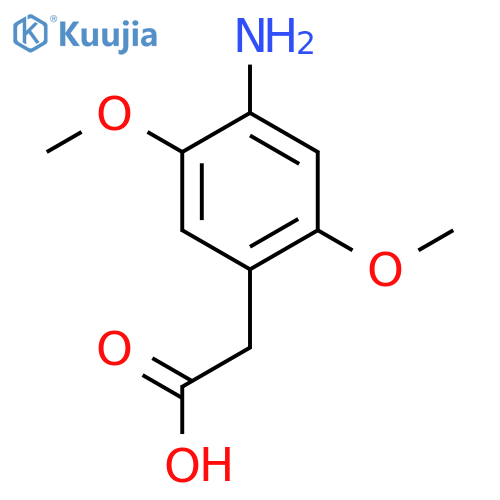 2-(4-Amino-2,5-dimethoxyphenyl)acetic acid structure