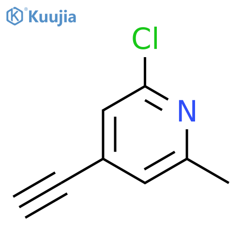 Pyridine, 2-chloro-4-ethynyl-6-methyl- structure
