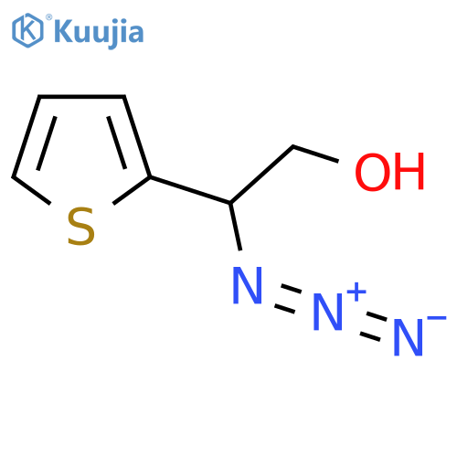 2-Azido-2-(thiophen-2-yl)ethan-1-ol structure