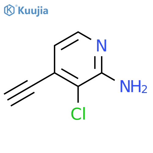 3-Chloro-4-ethynyl-2-pyridinamine structure