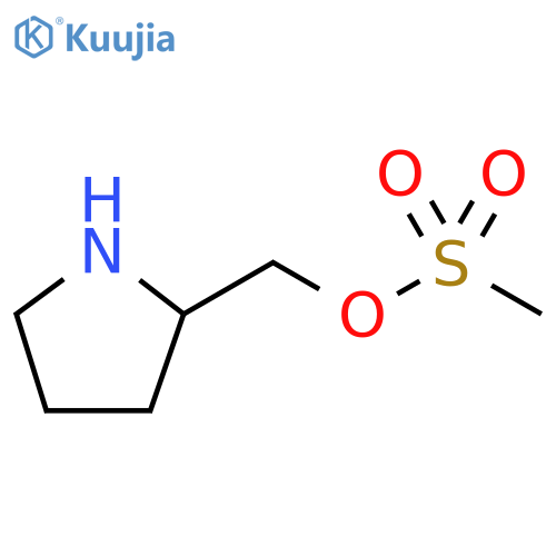 2-Pyrrolidinemethanol, 2-methanesulfonate structure