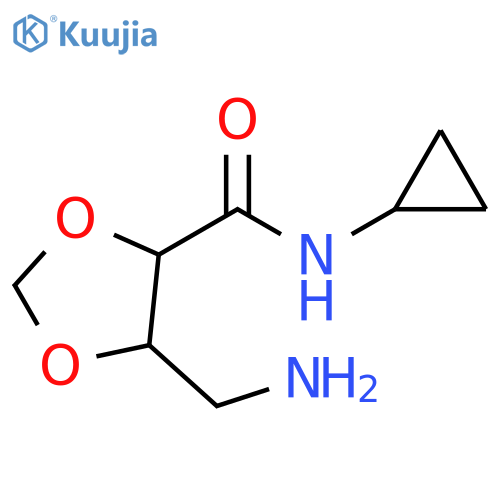 1,3-Dioxolane-4-carboxamide, 5-(aminomethyl)-N-cyclopropyl- structure