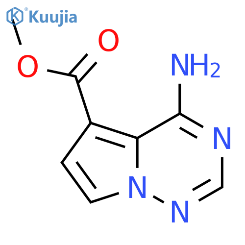 methyl 4-aminopyrrolo[2,1-f][1,2,4]triazine-5-carboxylate structure
