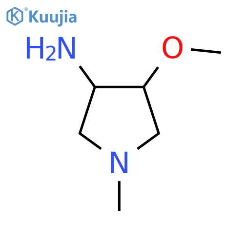 rac-(3S,4R)-4-Methoxy-1-methyl-3-pyrrolidinamine dihydrochloride structure