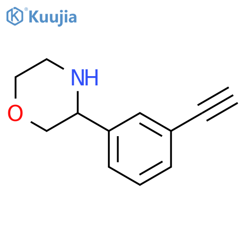 Morpholine, 3-(3-ethynylphenyl)- structure